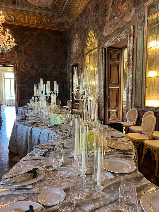 Serpentine Table Rental | Capri Model