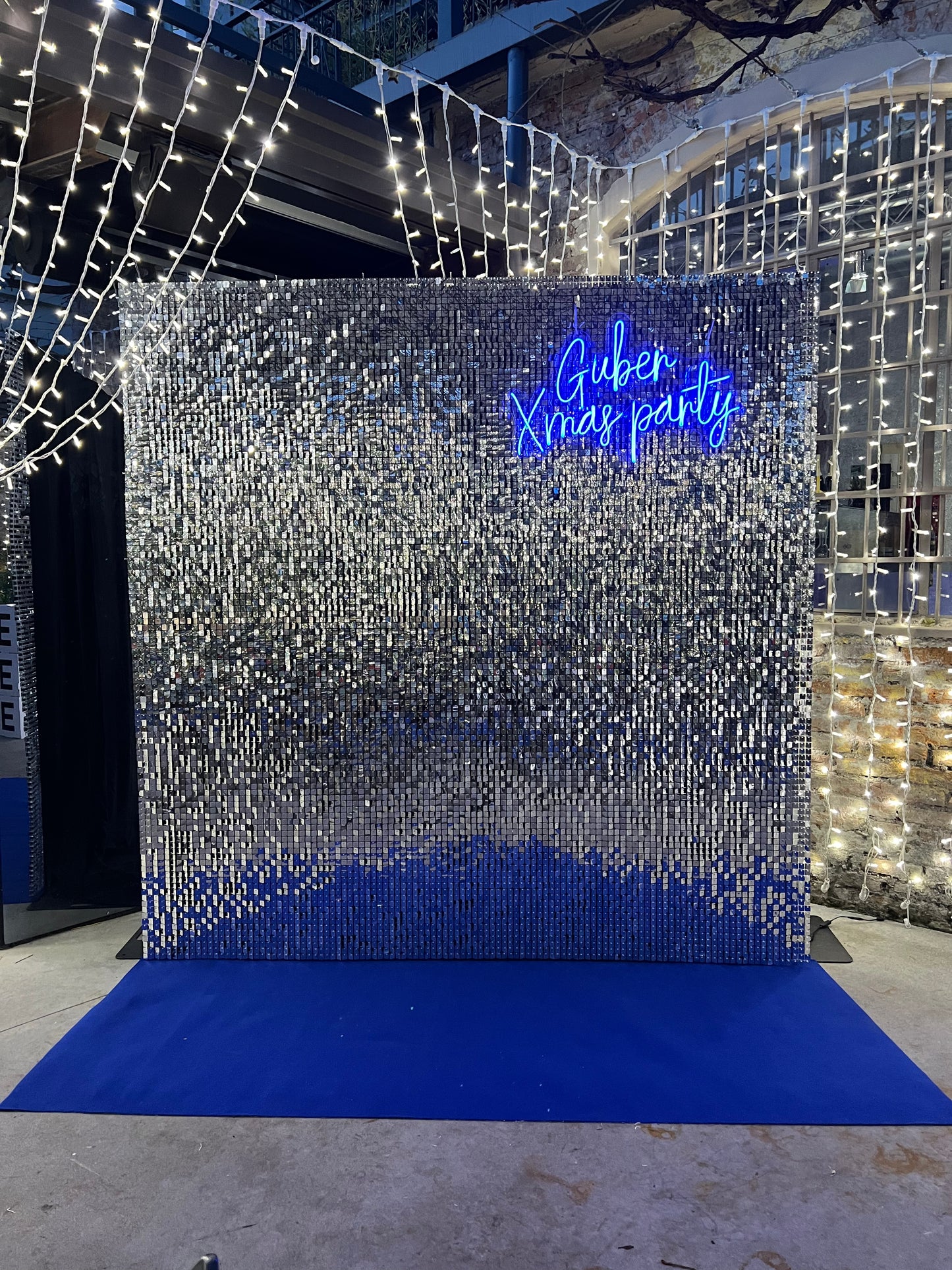 Shimmering Silver Wall
