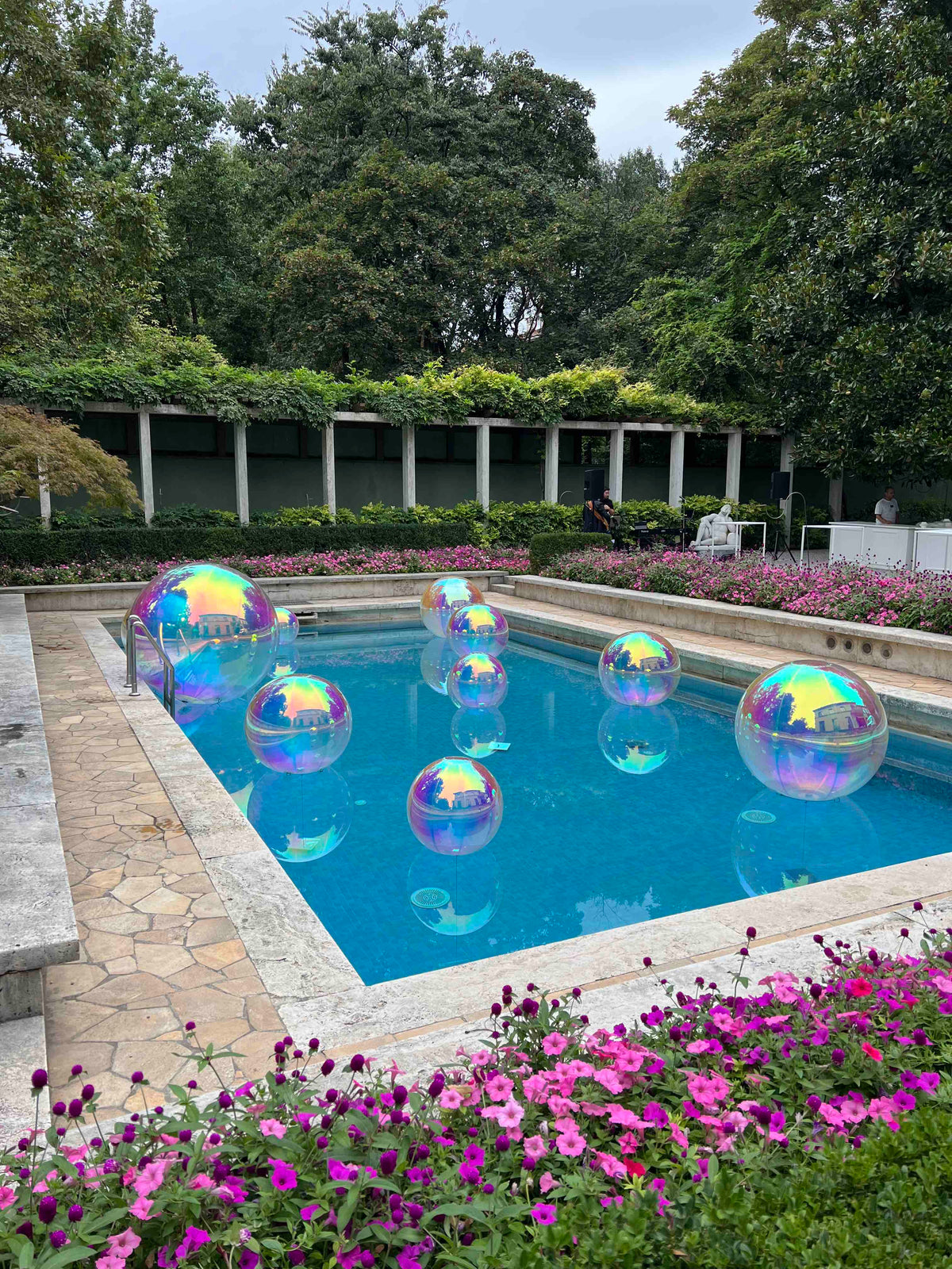Noleggio Sfere a specchio gonfiabili in pvc | Colore Iridescente